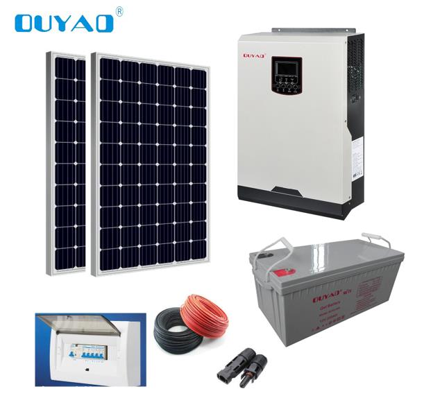 3.2KW off  grid solar power system 540W Mono Solar Panel Deep cycle  battery